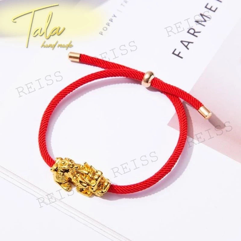 Premium Quality Red Pixiu 3.2G 18K Bracelet