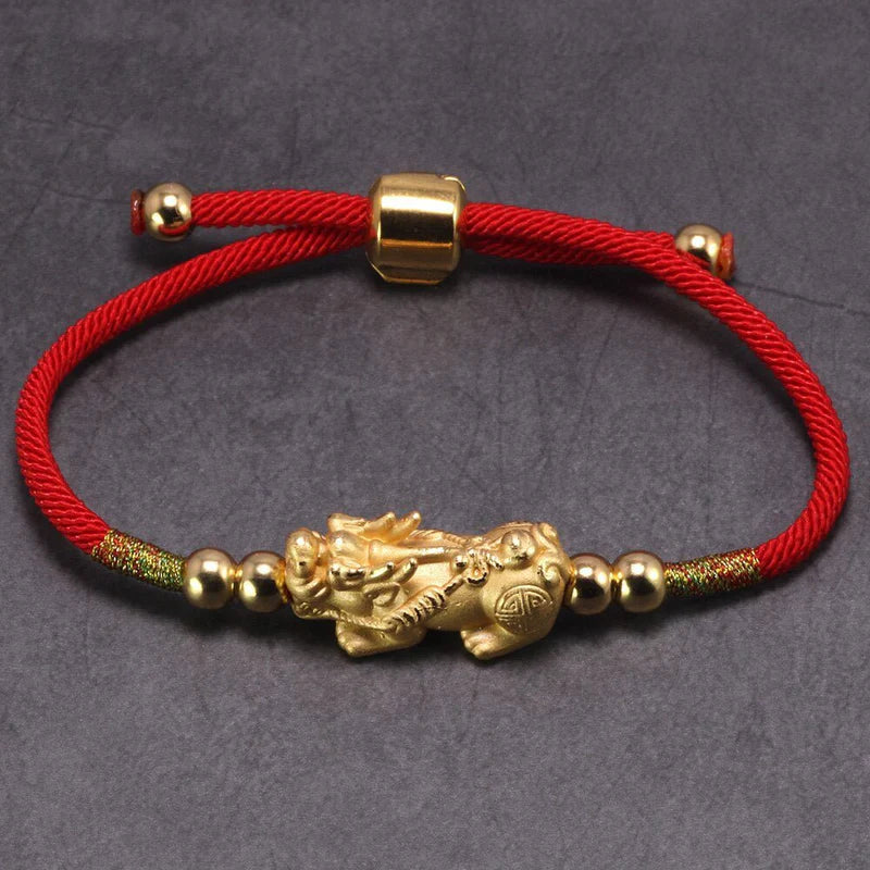 Premium Quality Red Pixiu 3.2G 18K Bracelet