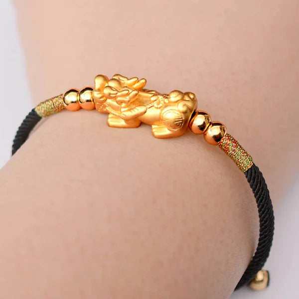 Premium Quality Black Pixiu 3.2G 18K Bracelet