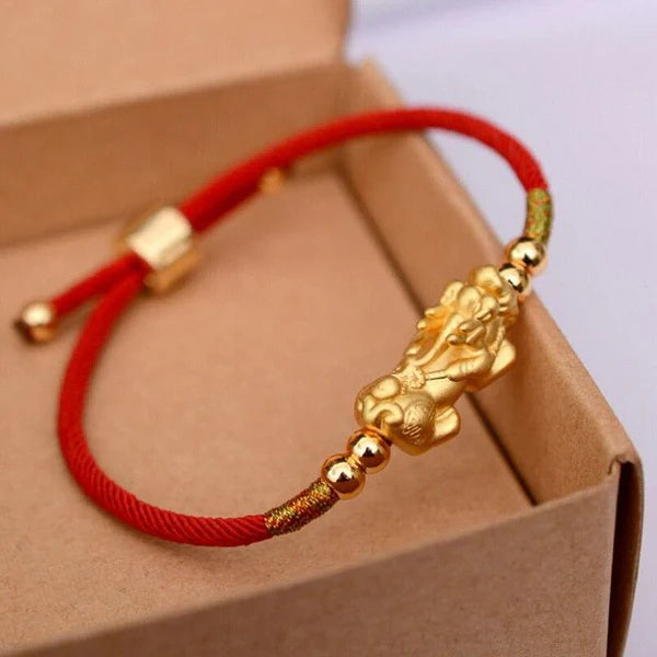 Premium Quality Red Pixiu 3.2G 18K Bracelet