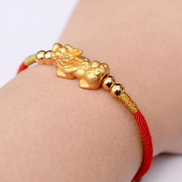 Premium Quality Red Pixiu 3.2G 18K Bracelet